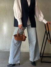 Load image into Gallery viewer, NUNKI Tobacco Blue Bucket Bag