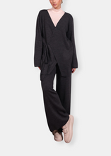 Load image into Gallery viewer, NAOS Anthracite Grey Knit Kimono Set