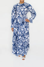 Load image into Gallery viewer, RAVA Floral dress Blue