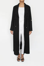Load image into Gallery viewer, ENA Fluid trench coat Black