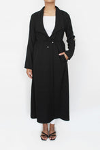 Load image into Gallery viewer, ENA Fluid trench coat Black