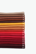 Charger l&#39;image dans la galerie, HEBE Foulard Jersey coton &quot;brown red&quot;
