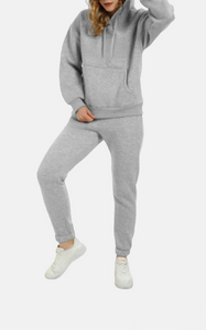 COSO Survêtement hoodie & jogger Gris chiné