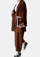 Load image into Gallery viewer, CASSIA Brown Kimono Set
