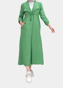 ENA Fluid trench coat Green