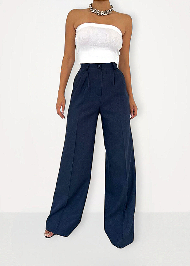 DOMA Pantalon épais Bleu foncé