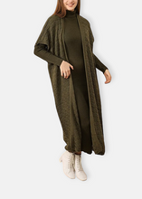 Load image into Gallery viewer, Khaki long vest &amp; dress set
