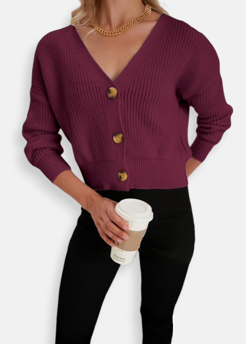 Purple Red Cardigan