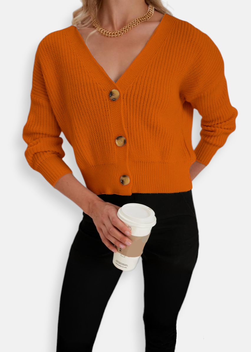 Orange Cardigan