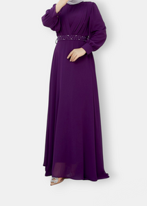 Purple voile dress