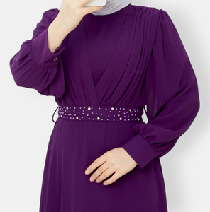 Purple voile dress