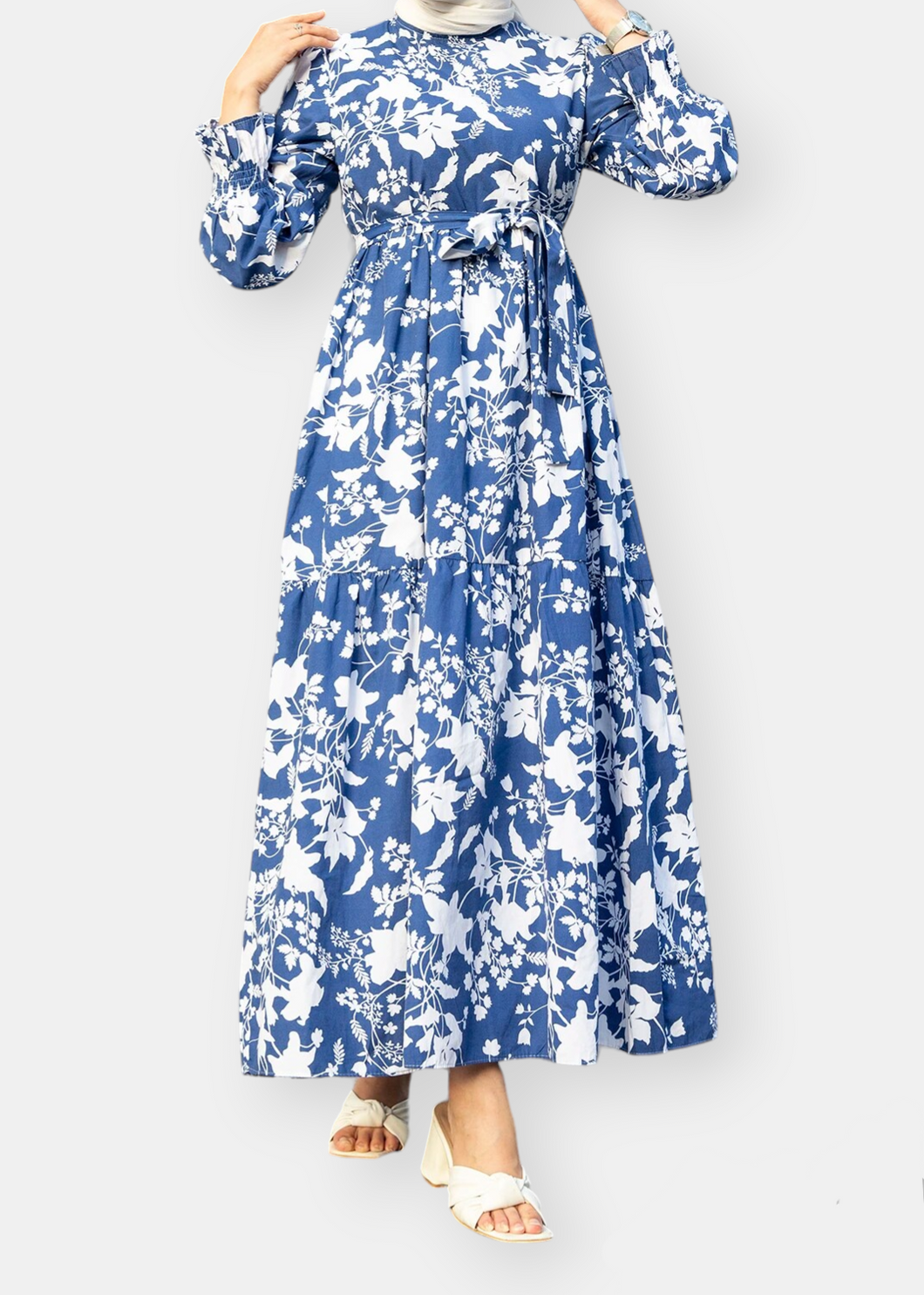 RAVA Floral dress Blue