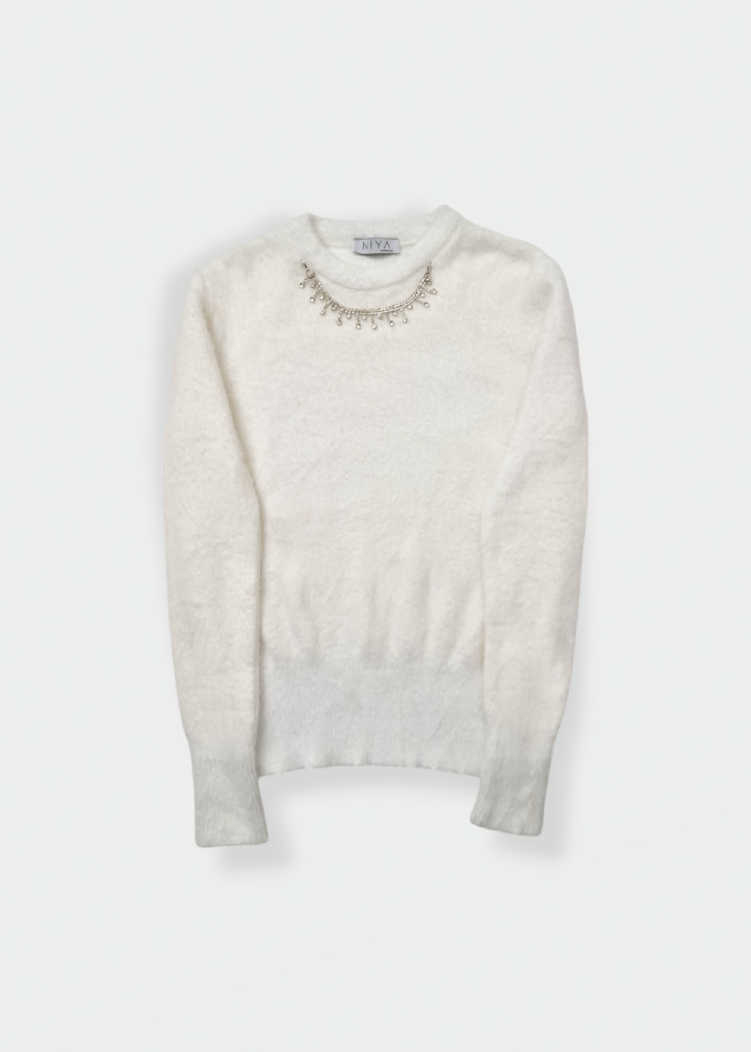 Off-white knitted sweater