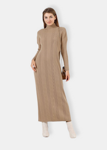 RANA Robe en maille Beige