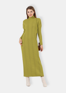 RANA Robe en maille Vert jaune