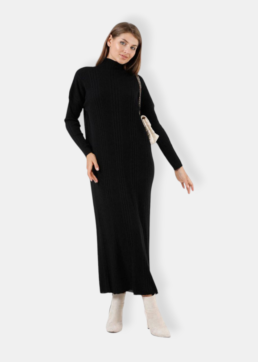 Knitted dress Black