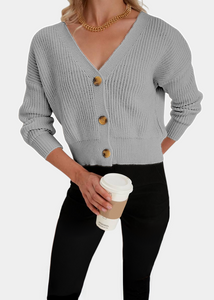 Cardigan Gris clair