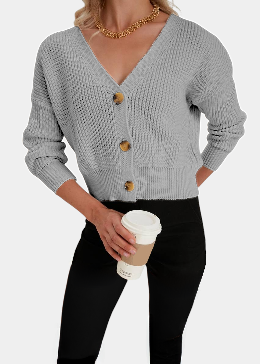 Cardigan Gris clair
