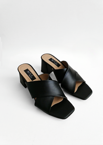 Mules sandales Croisé Noir