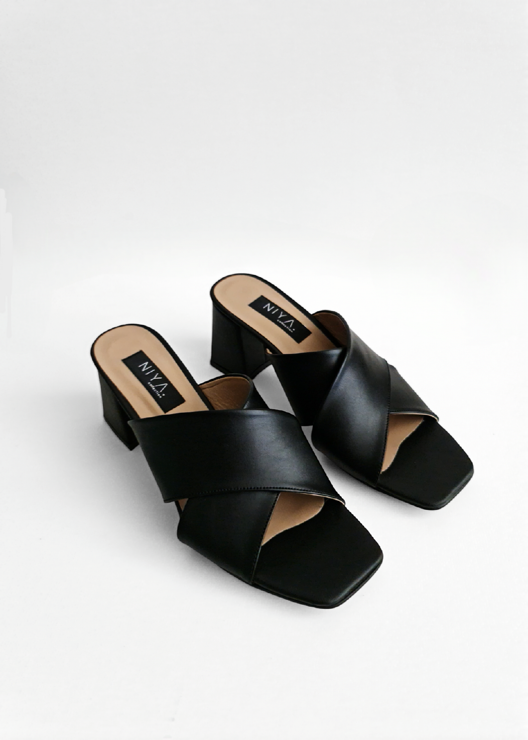Mules sandales Croisé Noir