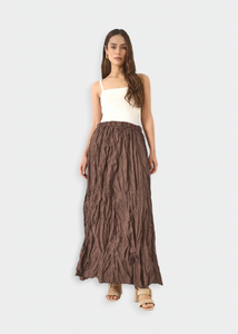 Jupe froissé Taupe