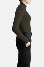 Load image into Gallery viewer, RAX Col roulé en maille Vert kaki
