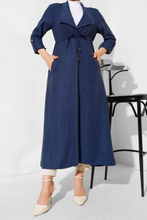 Load image into Gallery viewer, ENA Trench fluide Bleu foncé
