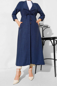 ENA Trench fluide Bleu foncé