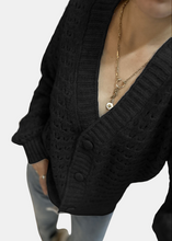 Load image into Gallery viewer, SYRMA Cardigan Noir
