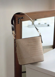 Sac seau Taupe