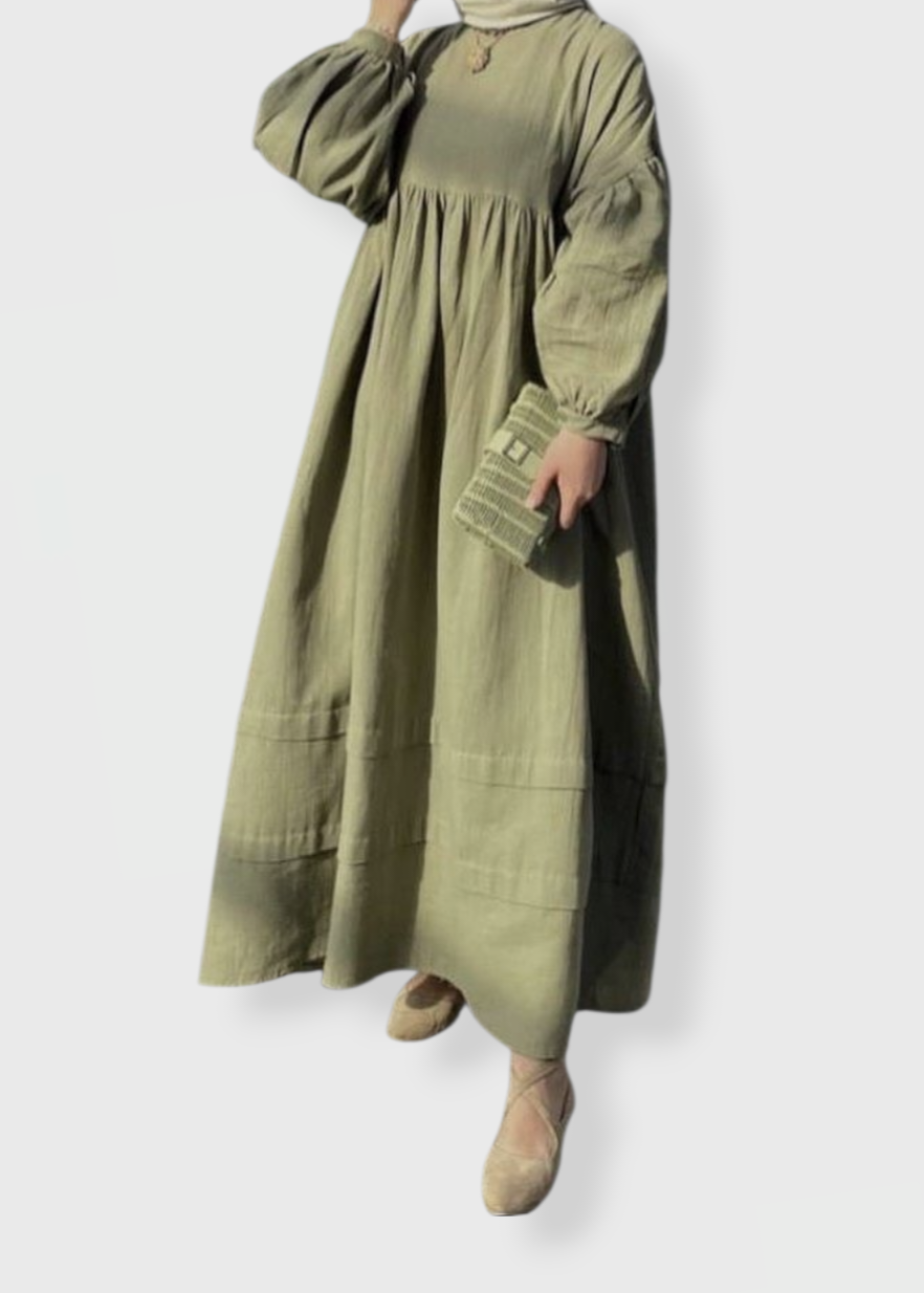 Robe Mousseline Vert