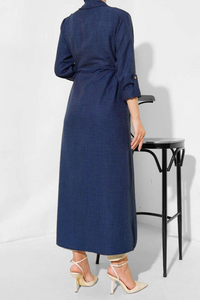 ENA Trench fluide Bleu foncé
