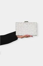 Load image into Gallery viewer, Sac de soirée avec strass Perlé blanc
