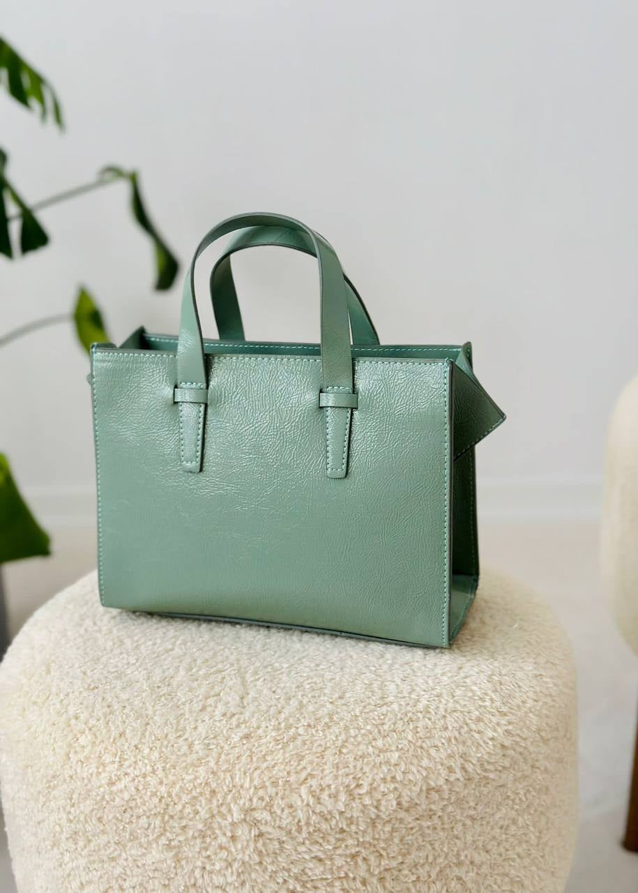 Sac cabas Vert menthe vernis