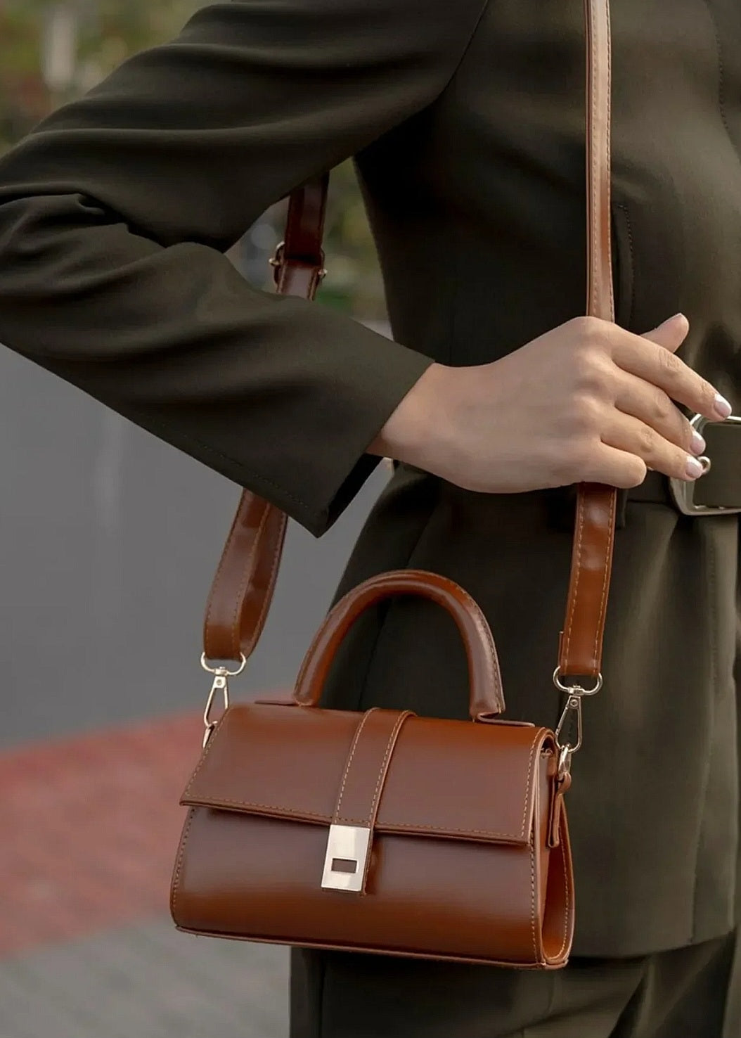 MEISSA Sac mini à bandoulière Tabac