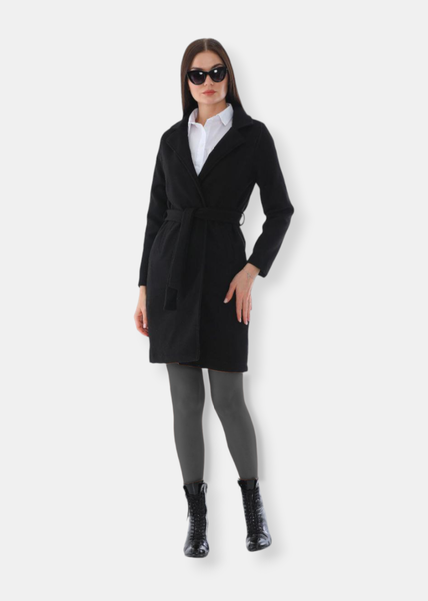 Black Mid-Length Coat