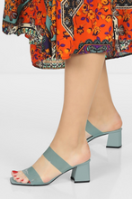 Load image into Gallery viewer, Mint green mules
