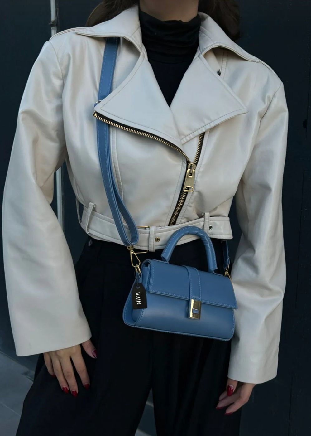 MEISSA Sac mini à bandoulière Bleu