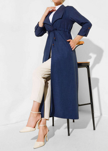 ENA Trench fluide Bleu foncé