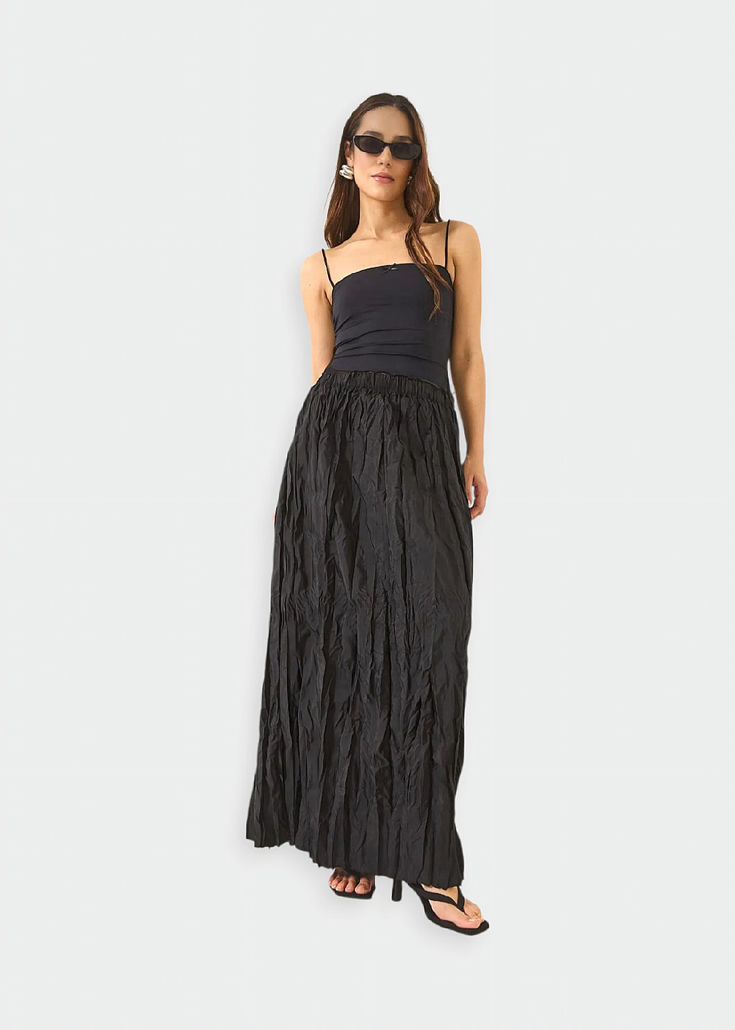 Jupe froissé Noir