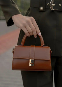 MEISSA Sac mini à bandoulière Tabac