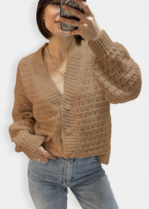 SYRMA Cardigan Camel