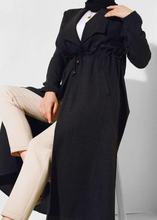 Load image into Gallery viewer, ENA Fluid trench coat Black
