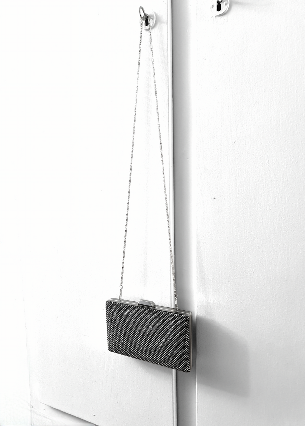 Sac de soirée avec strass Noir argenté