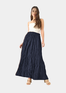 Jupe froissé Bleu foncé