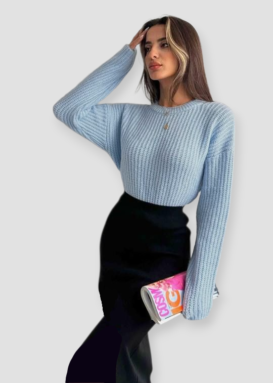 Knitted sweater Blue