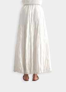 Jupe froissé Blanc