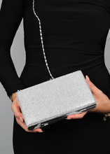 Load image into Gallery viewer, Sac de soirée avec strass Argenté
