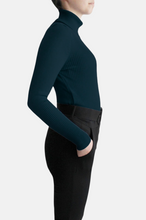 Load image into Gallery viewer, RAX Col roulé en maille Bleu pétrole
