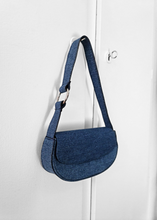 Load image into Gallery viewer, Sac baguette Bleu jeans
